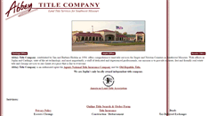 Desktop Screenshot of abbeytitle.com